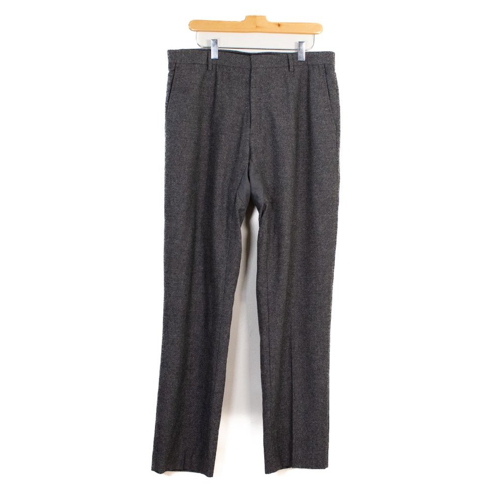 Burberry Mens Gray Casual Pleated Wool Pants ~ Size 52 eu or US 36 (slim)